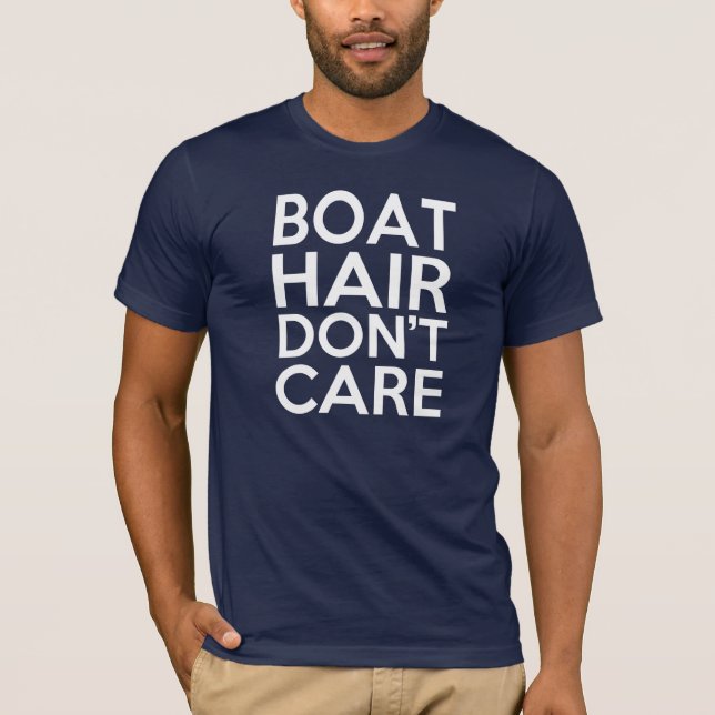 Manar fartyghår, att bry sig inte - rolig manar tee shirt (Framsida)