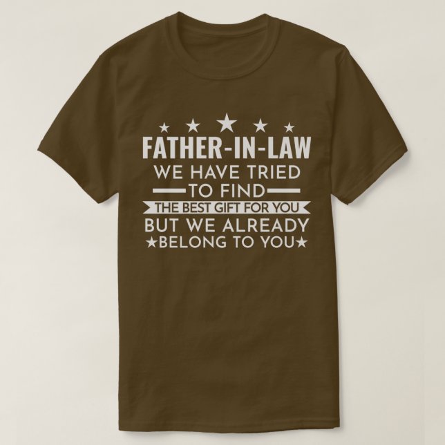 Manar FatherinLaw Vi tillhör dig Fatherinlaw  T Shirt (Design framsida)
