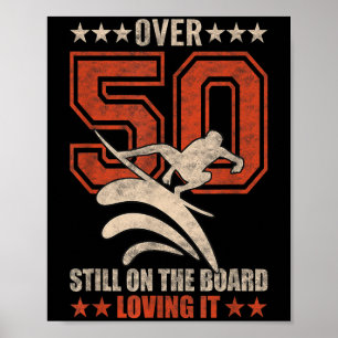 Manar-fåtöljen Surfer Coola Surfboard 50-årig Poster