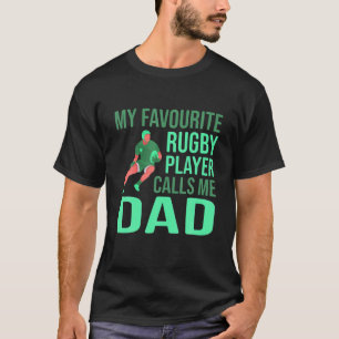 Manar Favorite Rugby Player kallar mig Pappa Make  T Shirt