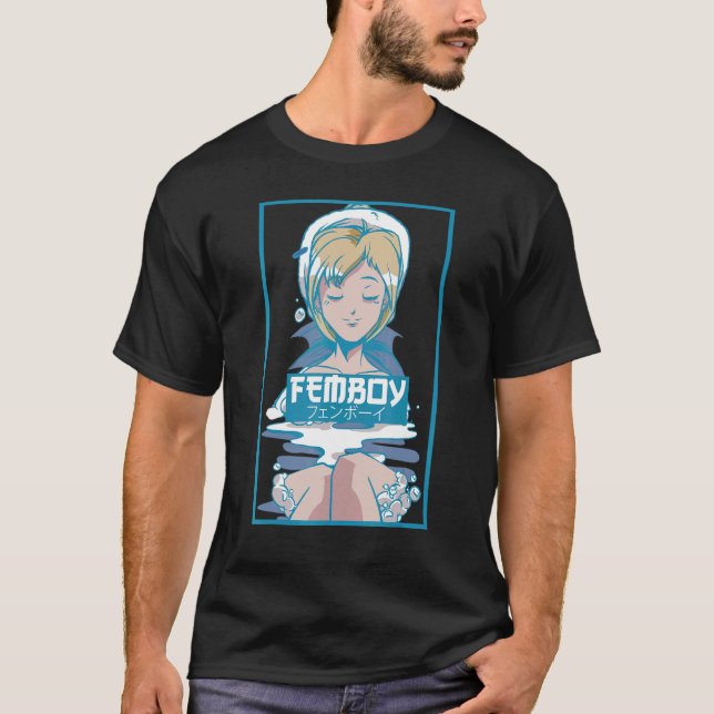 Manar Femboy Vaporwave Aesthetic Femboy T Shirt (Framsida)
