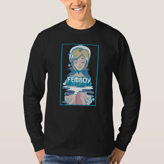 Manar Femboy Vaporwave Aesthetic Femboy T Shirt (Framsida)