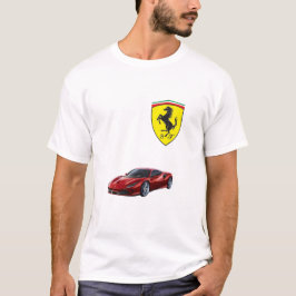 Manar Ferrari Logotyp T-Shirt - för Supercar Enthu