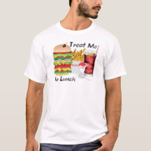 Manar fest mig som äter lunch tshirten