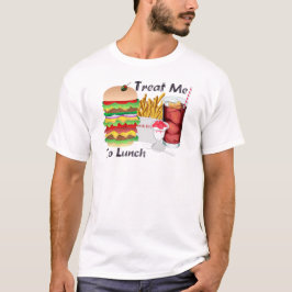 Manar fest mig som äter lunch tshirten tröja