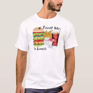 Manar fest mig som äter lunch tshirten tröja