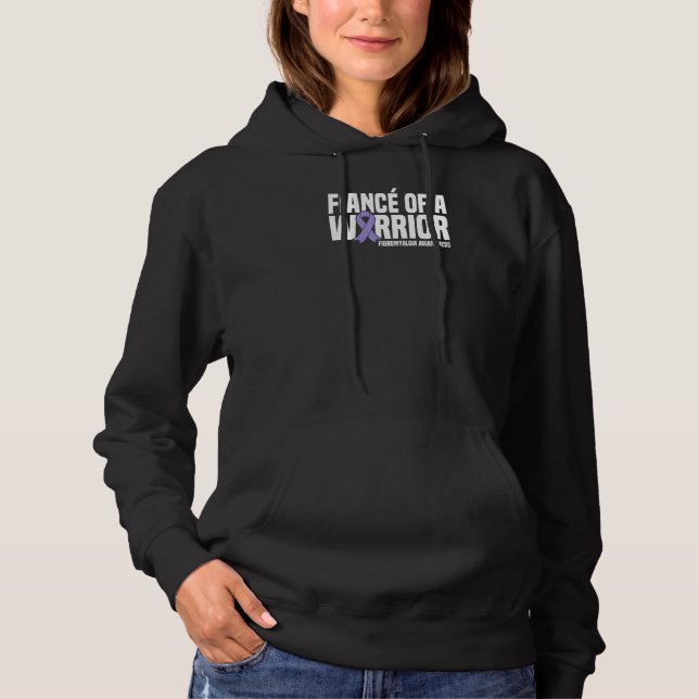 Manar Fiance of a Warrior Fibromyalgia Awareness T Shirt (Framsida)