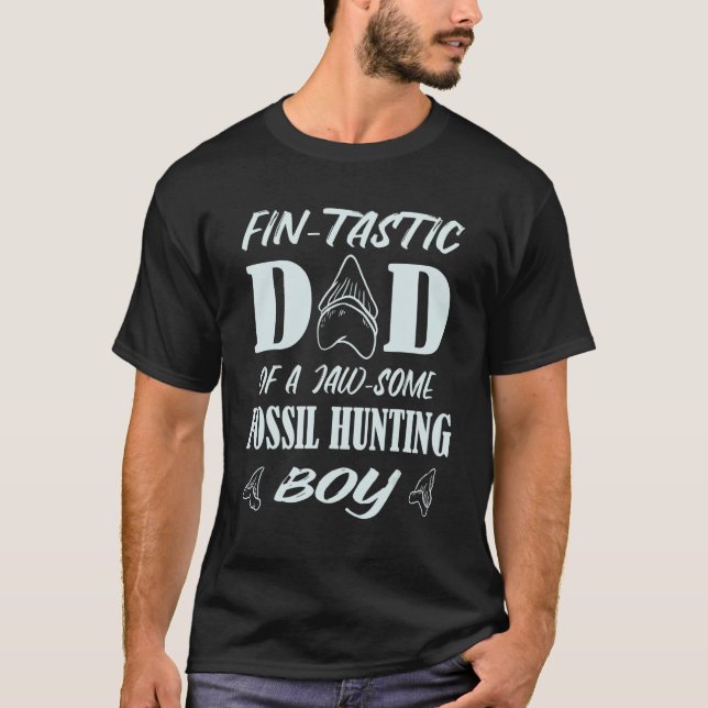 Manar Fin Tastic Pappa en Jaw... T Shirt (Framsida)
