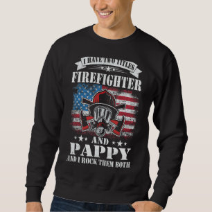 Manar Firefighter American Flagga Pappa Pappa Papp Lång Ärmad Tröja