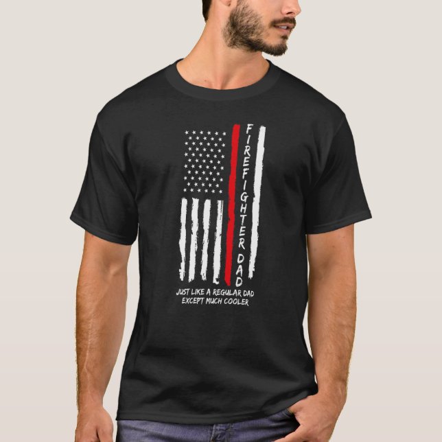 Manar Firefighter Pappa precis som Pappa pappa F T Shirt (Framsida)