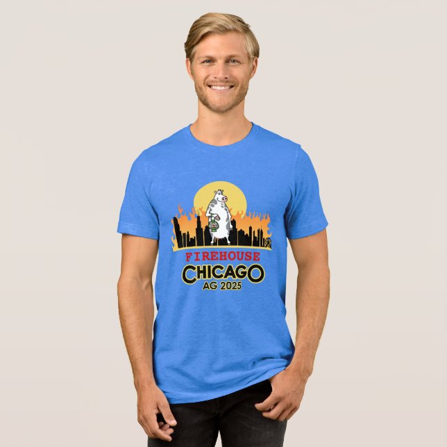 Manar Firehouse på Chicago Tee (Framsida Full)