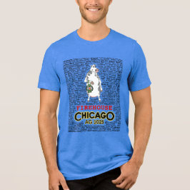 Manar Firehouse vid Chicago Tee med Namn (rev.)