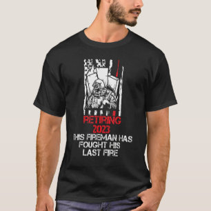 Manar Fireman Retiring 2023 Firefighter Pension T Shirt