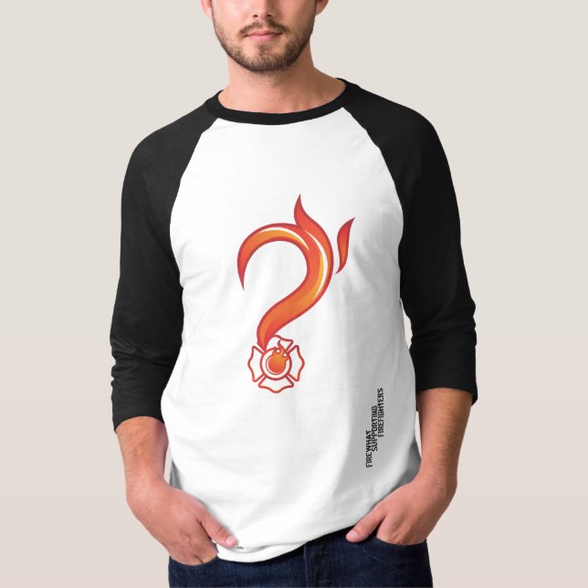 Manar FireWhat för baseball för sleeve för T-shirt (Framsida)