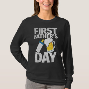 Manar First Fars dag Beer Baby Flaska pappa 20 T Shirt