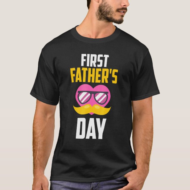 Manar First Fars dag Beer Baby Flaska Pappa pappa T Shirt (Framsida)