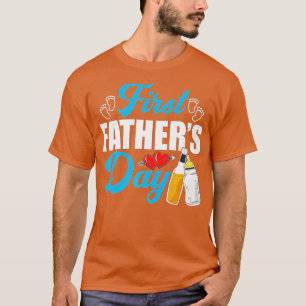 Manar First Fars dag Beer Baby Flaska Pappa pappa T Shirt