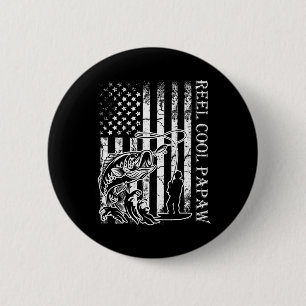 Manar Fishing Reel Coola Papaw American Flagga Knapp