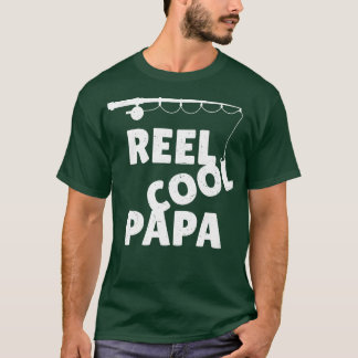 Manar Fishing Reel Coola Pappa Fars dag T Shirt