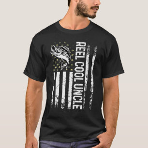 Manar Fishing USA flagga Reel Coola farbror för pa T Shirt