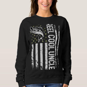 Manar Fishing USA flagga Reel Coola farbror för pa T Shirt