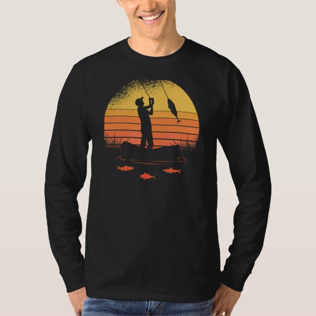 Manar Fiskare i Pappa Fars dag T Shirt (Framsida)