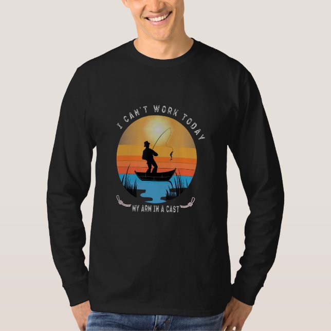 Manar fiskare som jag inte kan arbeta i dag mitt A T Shirt (Framsida)
