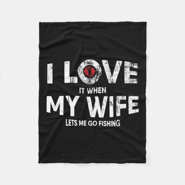 Manar: Fiskecitat för fiskare och Pappor Fleecefilt (Framsidan)