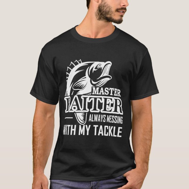Manar Fiskemästare Baiter Skilled Fisherman T Shirt (Framsida)