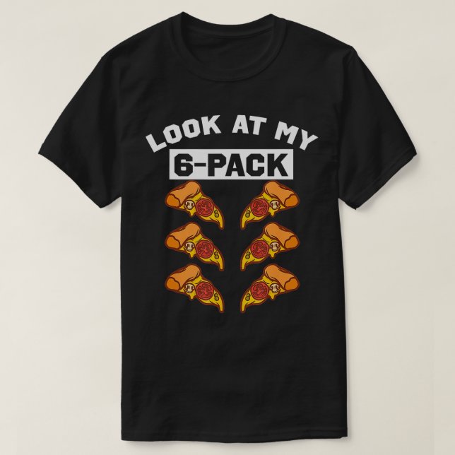 Manar Fitness Pizza Sixpack Funny Gym Workout Älsk T Shirt (Design framsida)