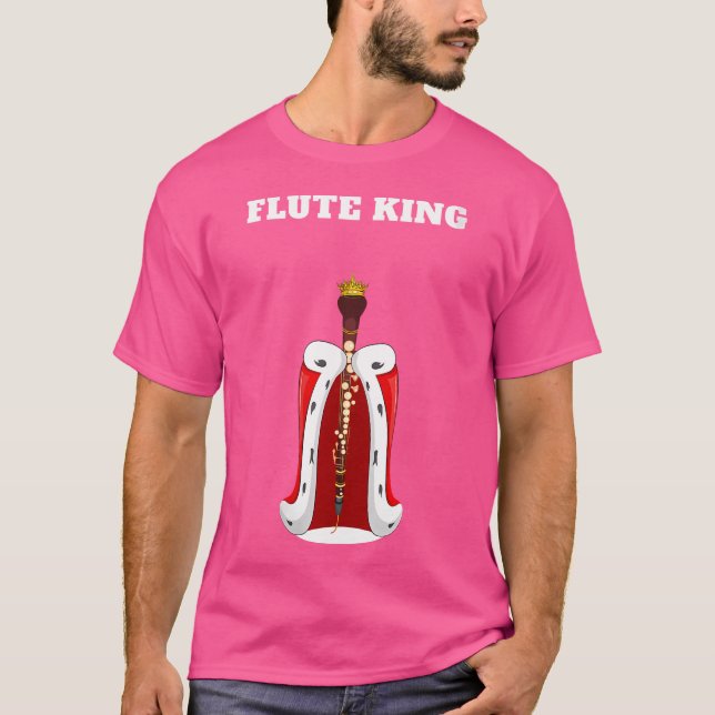 Manar Flute Kung Boys Flute Tshirt Flute T Shirt (Framsida)