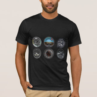 Manar flyg instrumenterar T-tröja T-shirt