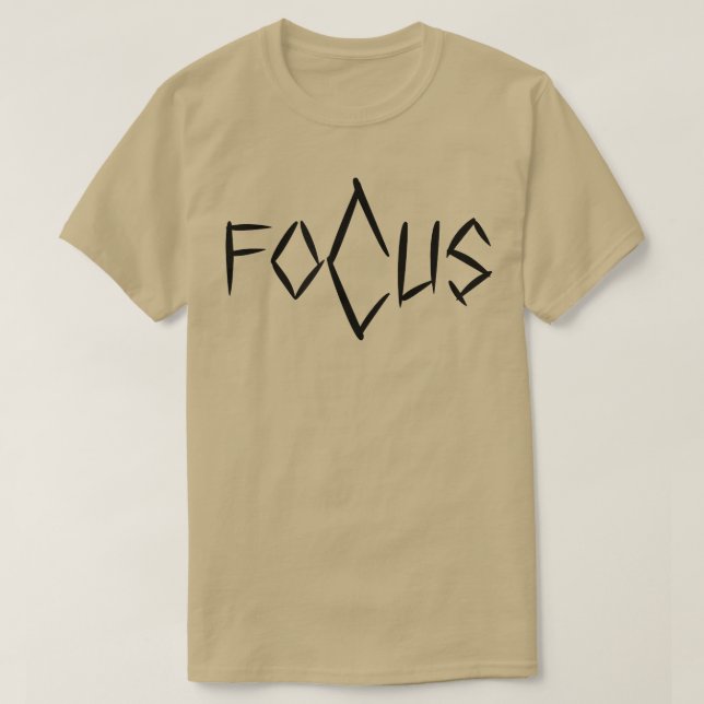 Manar FOCUS Gym Fitness Workout Bodybuilding Motiv T Shirt (Design framsida)