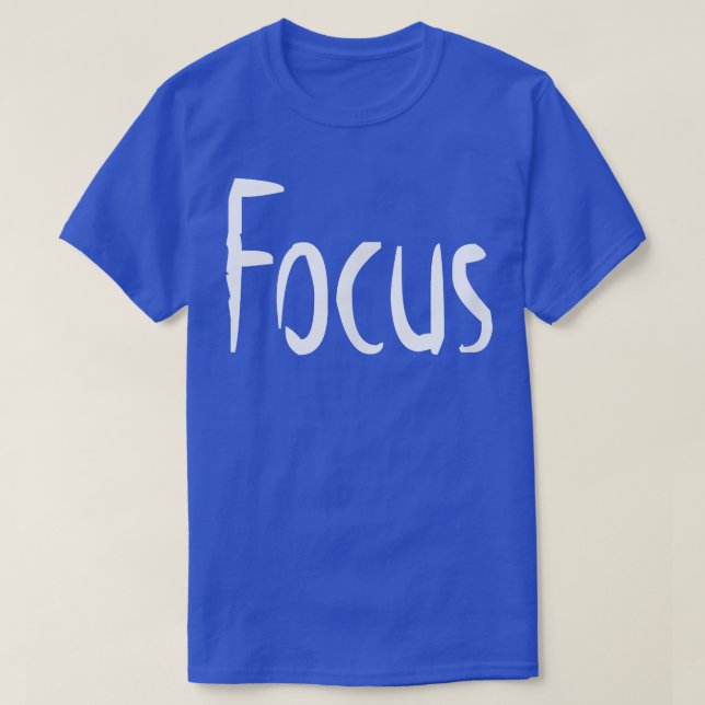 Manar FOCUS Gym Fitness Workout Bodybuilding Motiv T Shirt (Design framsida)
