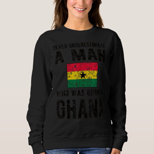 Manar, född i Ghana, Ghanaian Flagga Ghanaian-rött T Shirt (Framsida)