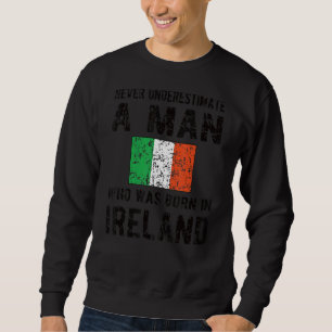 Manar född i Irland Irländska Flagga rötter Lång Ärmad Tröja