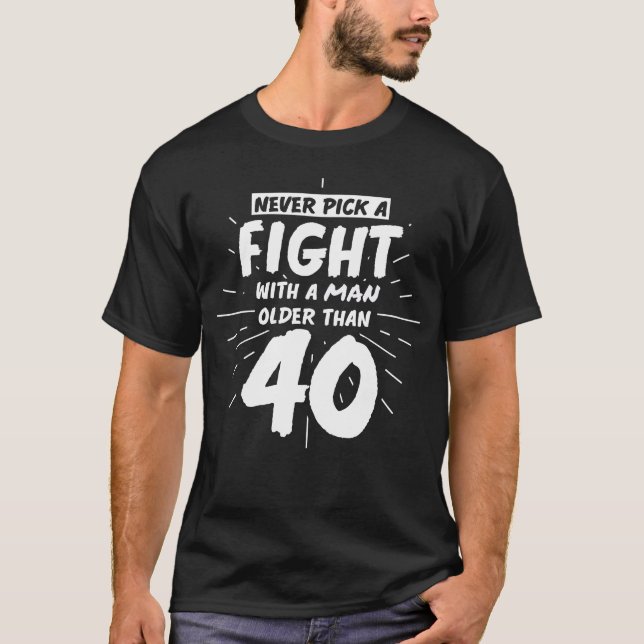 Manar födelsedag 40 födelsedagar 40 år Funny Gift T Shirt (Framsida)