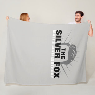 Manar födelsedagerbakgrund Fleece Blanket