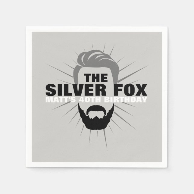 Manar födelsedagsfest cocktail pappersservett (Framsidan)