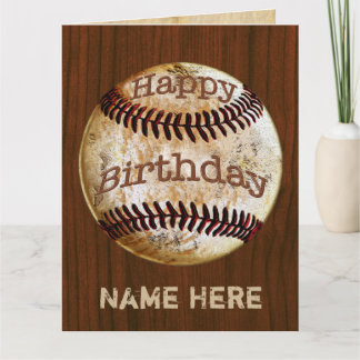 Manar Födelsedagskort för baseball för Kort