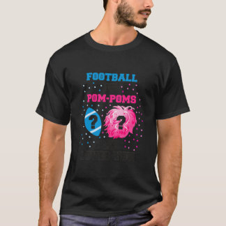 Manar Football eller Pom Poms Gender Reveal Shirt  T