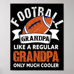 Manar Football Grandpa Roligt Grandfather American Poster