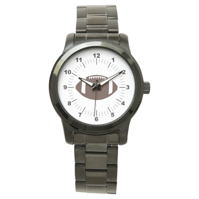 Manar Football Oversized Black Bracelet Watch Armbandsur (Framsida)
