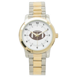 Manar Football Oversized Two-Tone Bracelet Watch Armbandsur