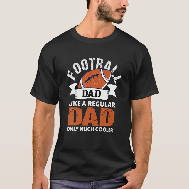Manar Football Pappa Funny Pappa American Football T Shirt (Framsida)