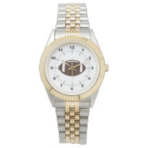 Manar Football Two-Tone Bracelet Watch