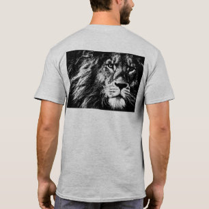 Manar för anpassningsbar Lejonare Ansikte Baksida T Shirt