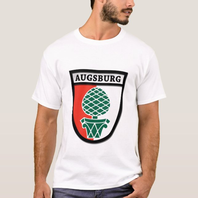 Manar för Augsburg vapensköld (Wappen) T-tröja Tee (Framsida)