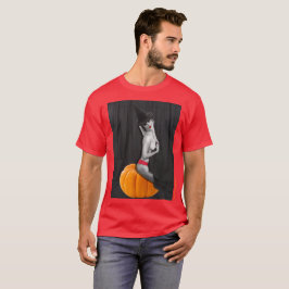 Manar för Babe för Halloween sexig pinuphäxa röda T Shirt
