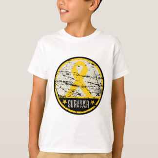 Manar för barndomcanceröverlevande vintage t-shirt